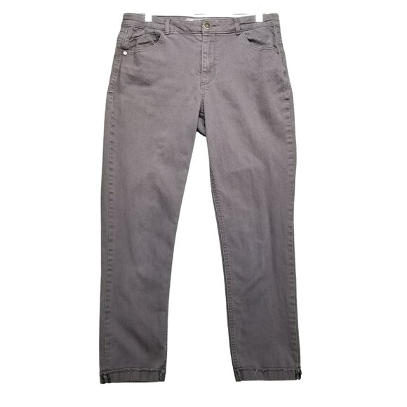 Democracy Denim - Democracy Jeans Womens 8 Flexellent Gray Stretch Mid Rise Cropped *Read*